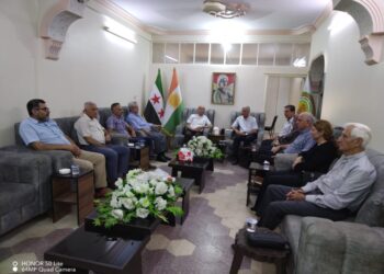 رئاسة المجلس الوطني استقبلت وفداً من المنظمة الٱثورية الديمقراطية برئاسة الاستاذ كبرائيل موشي..