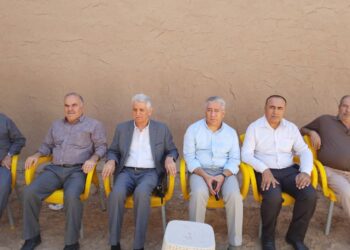 وفد من المجلس الوطني الكوردي يزور مكتب المجلس المحلي بعامودا بعد تعرضه للحرق