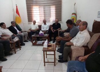 وفد من منظمة آليان وكركي لكي للتقدمي يزور مكتب محلية الشهيد نصرالدين برهك في جل آغا..