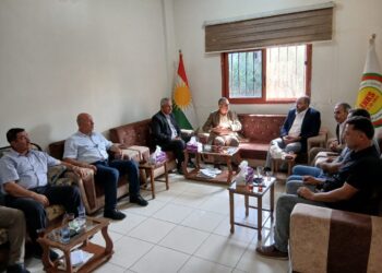 وفد من الحزب الديمقراطي التقدمي الكردي في سوريا يزور المجلس المحلي في جل آغا