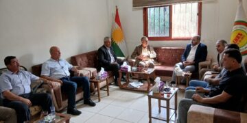 وفد من الحزب الديمقراطي التقدمي الكردي في سوريا يزور المجلس المحلي في جل آغا