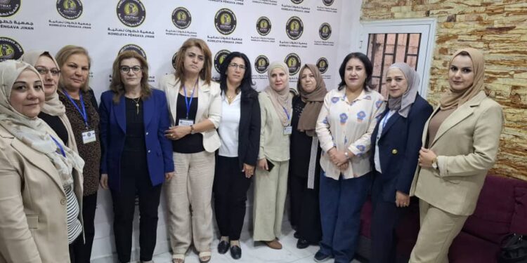 زيارة وفد اتحاد نساء كوردستان – سوريا إلى جمعية خطوات نسائية في قامشلو