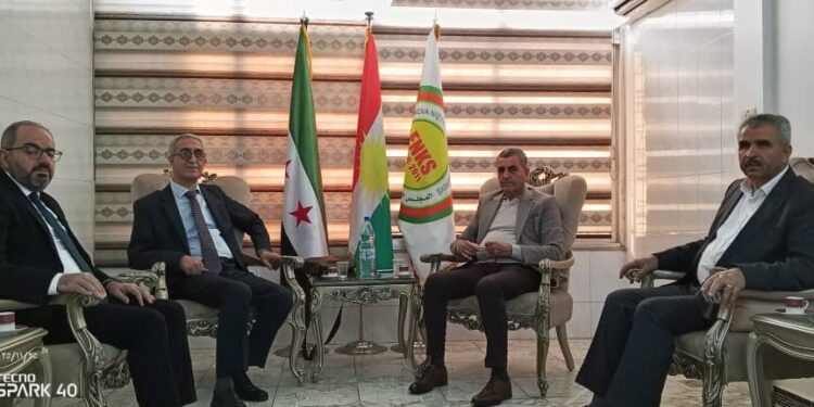 وفد من التقدمي يزور مكتب المجلس في دمشق..