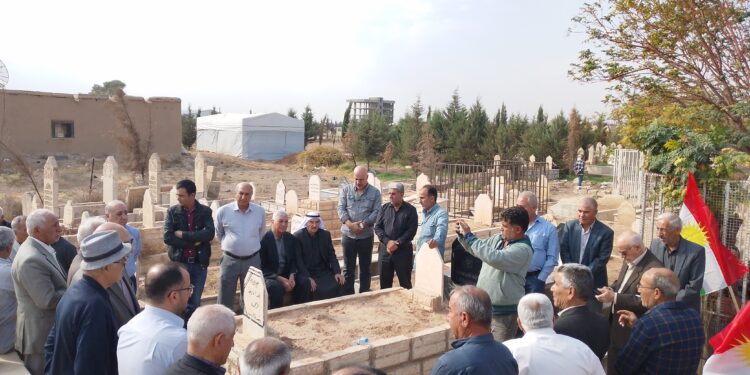 محلية عامودا تشارك في الذكرى 10 لاستشهاد أحمد بوزان قجو..