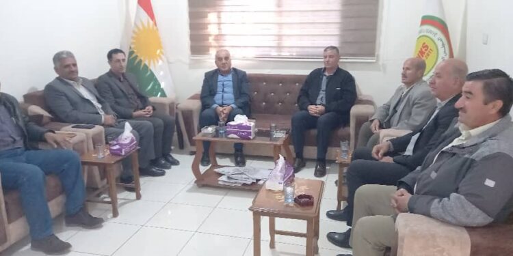 وفد من حزب يكيتي الكوردستاني يزور مجلس محلية الشهيد نصرالدين برهك