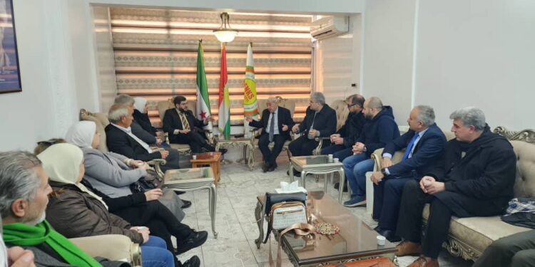 وفد من تيار المستقبل السوري يزور مكتب المجلس الوطني الكردي في دمشق ..  