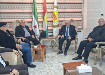 وفد من هيئة التنسيق الوطنية يزور مكتب المجلس الوطني الكردي في دمشق.