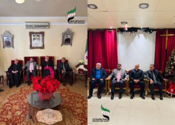 وفد يضم المجلس الوطني الكوردي وشركاء وطنيين في زيارة تهنئة لكنائس دمشق
