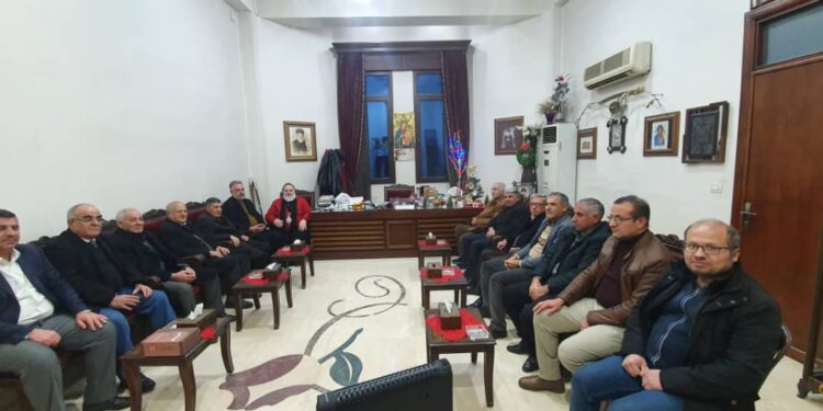 الحسكة.. المجلس الوطني الكوردي يزور مطران الجزيرة والفرات بمناسبة أعياد الميلاد ورأس السنة