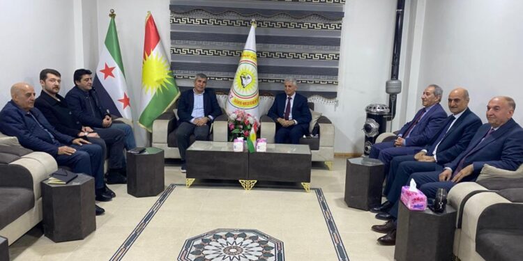 وفد من مسد يزور الحزب الديمقراطي الكردستاني – سوريا ويبحث قضايا الوحدة الوطنية والسلم الأهلي