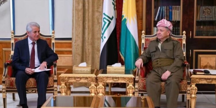 الرئيس مسعود بارزاني يجتمع مع الهيئة الرئاسية للمجلس الوطني الكوردي في سوريا