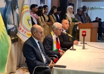 ندوة سياسية في قامشلو بمناسبة الذكرى السنوية الـ123 لميلاد الأب الروحي للأمة الكوردية ملا مصطفى بارزاني.