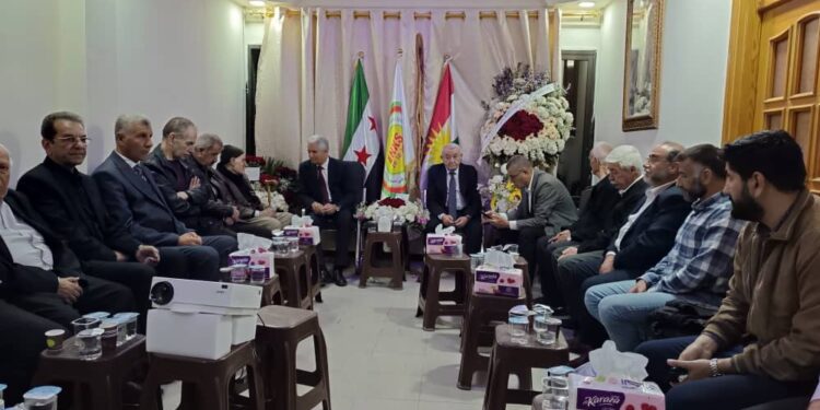 دمشق – لحظة تاريخية: افتتاح أول مكتب للحركة الكردية في حي الأكراد