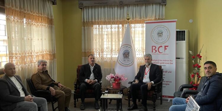 تعزيز التنسيق الإنساني في قامشلو بين حركة الشباب الكرد ومؤسسة بارزاني الخيرية